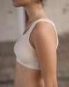 BASERANGE 25 Spring/Summer French organic cotton heart-shaped corset vest BAS-BRHE-RB-000-UNDYED